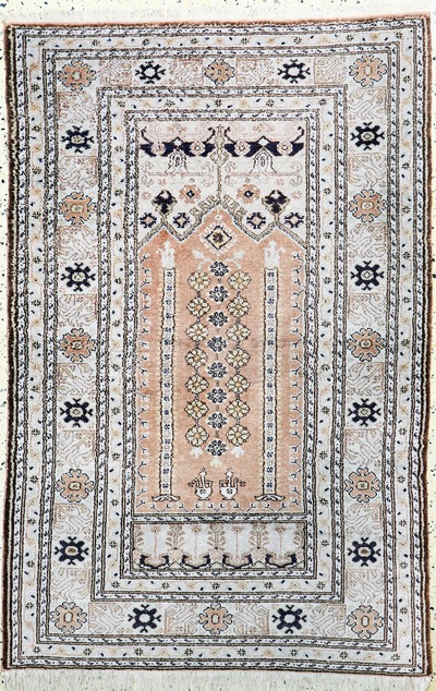 Kayseri Flosch, Türkei, Mitte 20.Jhd, merzerisierte Baumwolle, ca. 145 x 95 cm, EHZ:2