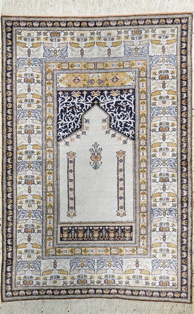 Kayseri Flosch, Türkei, Mitte 20.Jhd, merzerisierte Baumwolle, ca. 180 x 120 cm, EHZ: 2