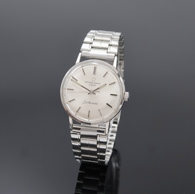 ETERNA MATIC 2000 Centenaire Armbanduhr in Stahl Referenz 144T, Schweiz um 1965, Automatik, 2-teil. Geh., Boden aufgedr., Krone orig., vern. Werk, ...