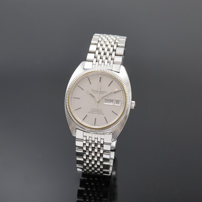OMEGA Constellation Herrenarmbanduhr in Stahl Referenz ST 168 0064, Schweiz um 1974, Automatik, verschr. Boden m. Sternwarten- Symbol, orig. Krone u. ...