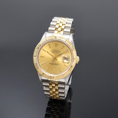 ROLEX Oyster Perpetual Datejust Turn-O-Graph Herrenarmbanduhr Referenz 16263, Schweiz um 1991, Automatik, Chronometer der Superlative in Stahl/Gold, ...