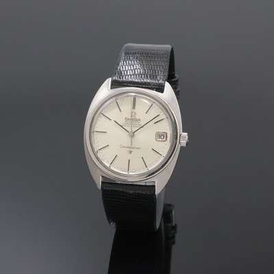OMEGA Constellation Chronometer Armbanduhr in Stahl Referenz 168017, Schweiz um 1967, Automatik, verschr. Boden m. Darst. Sternwarte, silb. Zifferbl. ...
