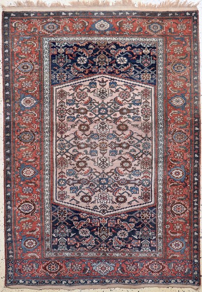 Hamadan antik, Persien, 19.Jhd, Wolle auf Baumwolle, ca. 190 x 140 cm, EHZ: 2