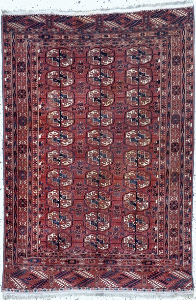 Tekke antik, Turkmenistan, 19.Jhd, Wolle auf Wolle, ca. 160 x 110 cm, EHZ: 2
