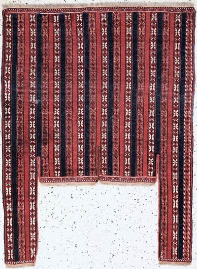 Yomud"Pferdedecke"antik, Turkmenistan, um 1900, Wolle auf Wolle, ca. 130 x 100 cm, EHZ: 2(kleine Restaurierung)