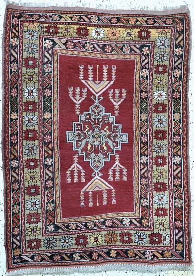 Kirsehir antik, Türkei, um 1900, Wolle auf Wolle, ca. 160 x 115 cm, EHZ: 2(restauriert)