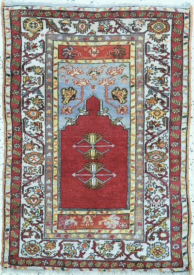 Melas antik, Türkei, um 1900, Wolle auf Wolle, ca. 140 x 100 cm, EHZ: 2-3