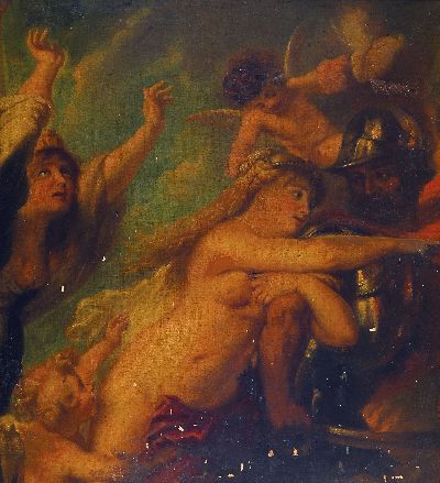 Angiolo Cherici, italienischer Kopist des 19. Jh., Kopie nach Rubens: Die Folgen des Krieges (von 1638), Mars beim Verlassen des Janustempels, Venus ...