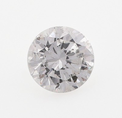 Loser Brillant, 0.65 ct feines Weiß/p, mit Zertifikat
