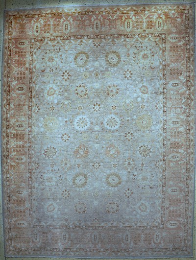 Ziegler-Mahal, Pakistan, Ende 20.Jhd, Wolleauf Baumwolle, ca. 370 x 280 cm, EHZ: 2