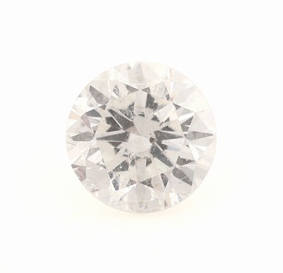Loser Brillant 1.11 ct Weiß(H)/p1, Proportion und Politur sehr gut, Symmetrie gut, DPL Expertise anbei