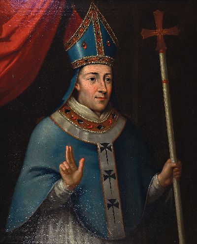 Unbekannter Porträtist des 18./19.Jh., englisch, Bildnis Henry Chichele, Erzbischof von Canterbury (1364-1443), Anfang 19.Jh., Öl/Lwd, unsigniert, ...