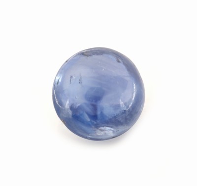 Loser Saphircabochon, ca. 6.15 ct, rund