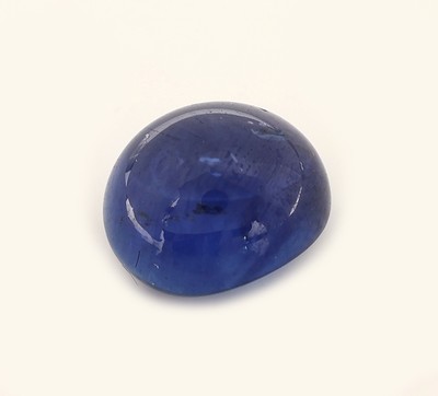 Loser Saphircabochon, ca. 3.80 ct, oval