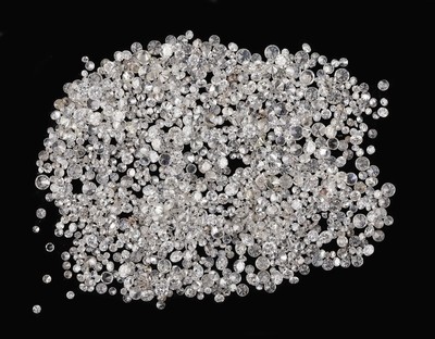 Lot lose Diamanten zus. ca. 35.35 ct feines Weiß-Getönt/vs-si-p, Ausfassware, teilw. besch.