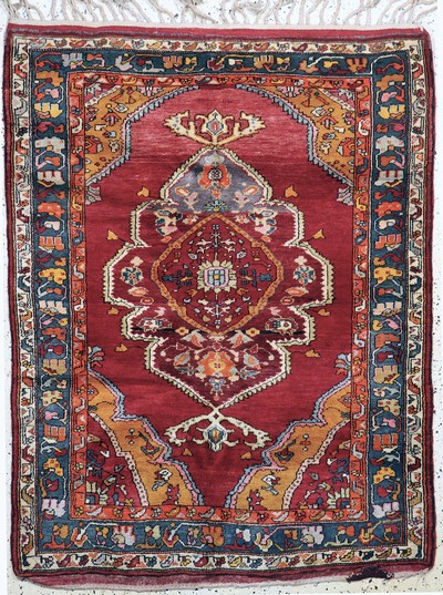 Melas alt, Türkei, Mitte 20.Jhd, Wolle auf Wolle, ca. 170 x 130 cm, EHZ: 2