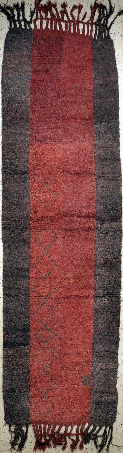 Karakalpak(4 Bahnig), Uzbekistan, Anfang 20.Jhd, Wolle auf Wolle, ca. 365 x 107 cm, EHZ: 2