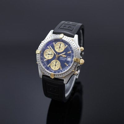 BREITLING Chronomat Blackbird Herrenchronograph Referenz B13350, Schweiz um 1995, Automatik, Edelstahlgeh. inkl. orig. Kautschukband m. Stiftschl., ...