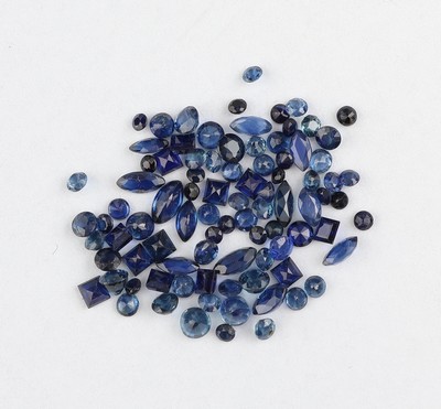 Lot lose Saphire, zus. ca. 6.68 ct, versch. Größen, Schliffformen und Farbnuancen