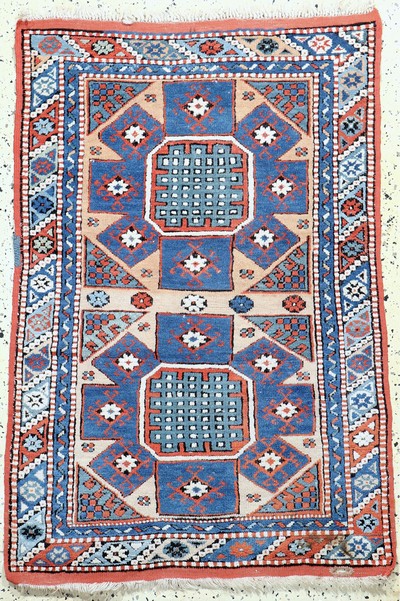 Bergama alt, Türkei, Anfang 20.Jhd, Wolle auf Wolle, ca. 120 x 90 cm, EHZ: 2