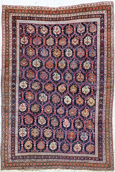 Antiker Afschar antik, Persien, 19.Jhd, Wolle auf Wolle, ca. 203 x 144 cm, EHZ: 2