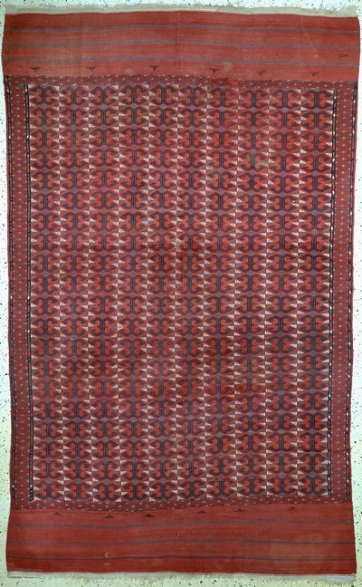 Antiker Sumakh, Turkmenistan, 19.Jhd, Wolleauf Wolle, ca. 303 x 187 cm, EHZ: 2
