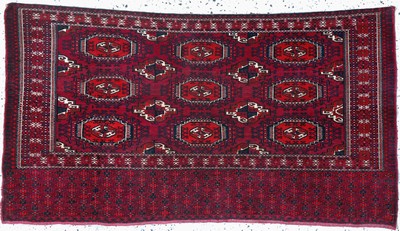 Salor-Tschowal antik, Turkmenistan, 19.Jhd,Wolle auf Wolle, ca. 141 x 77 cm, EHZ: 2