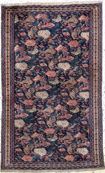 Senneh Kelim antik, Persien, 19.Jhd, Wolle auf Wolle, ca. 200 x 125 cm, EHZ: 3(kleine Restaurierung).