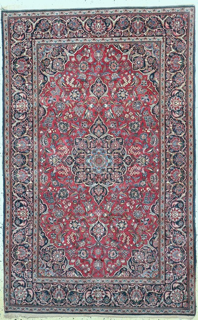 Keschan Kork alt, Persien, Anfang 20.Jhd, Korkwolle auf Baumwolle, ca. 220 x 140 cm, EHZ: 2