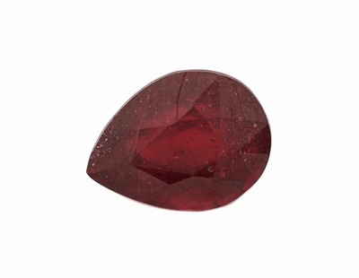 Loser Rubin, ca. 2.88 ct, facett. Tropfen