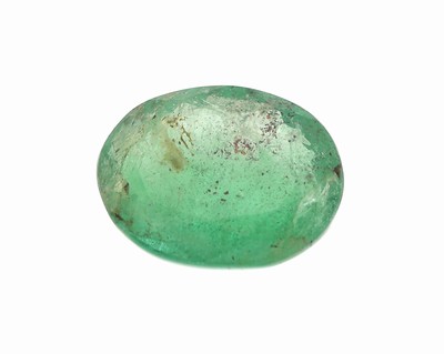 Loser Smaragd, ca. 2.86 ct, ovalfacett.
