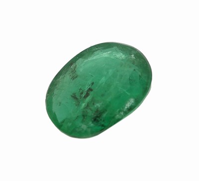 Loser Smaragd, ca. 2.87 ct, ovalfacett.