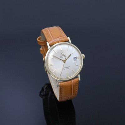 OMEGA Herrenarmbanduhr Seamaster De Ville Referenz KM6292, Automatik, Schweiz um 1969, 2-teil. Goldfilled Geh. ber., Glasrand aufgedr., silb. orig. ...