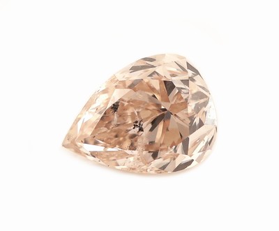 Loser Diamant Tropfen ca. 0.51 ct Getönt (U-V)natural light brown, GIA Report 02/2016