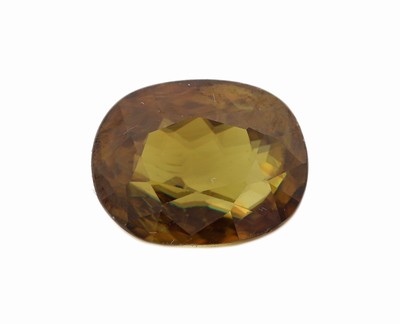 Loser Sphen, ca. 4.61 ct, Kissenschliff, ca. 10.34 x 8.22 x 5.96 mm
