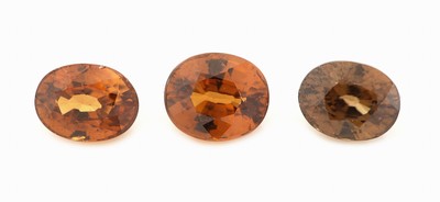Lot 3 lose Zirkone, zus. ca. 13.61 ct, ovalfacett, 1 x 4.33 ct, 1 x 4.53 ct, 1 x 4.75ct