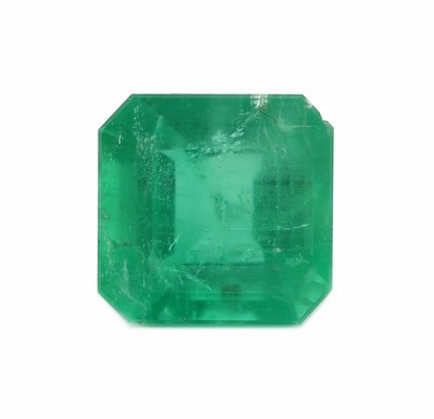 Loser Smaragd, ca. 3.08 ct, facett. Carree