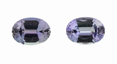 Lot 2 lose Tansanite, zus. ca. 2.04 ct