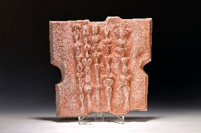 Karl-Heinz Deutsch, geb. 1940 Karlsruhe, Ohne Titel, Keramikrelief, rechts unten sign.,und num. 1/20, ca. 37x38cm