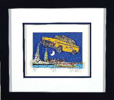 John Suchy,geb. 1946 in Williamsburg, Brooklyn (New York), 3D-Konstruktion, rechts unten sign., dat. 2017, num. 19/175, gerahmt, ca. 31x34,5 cm