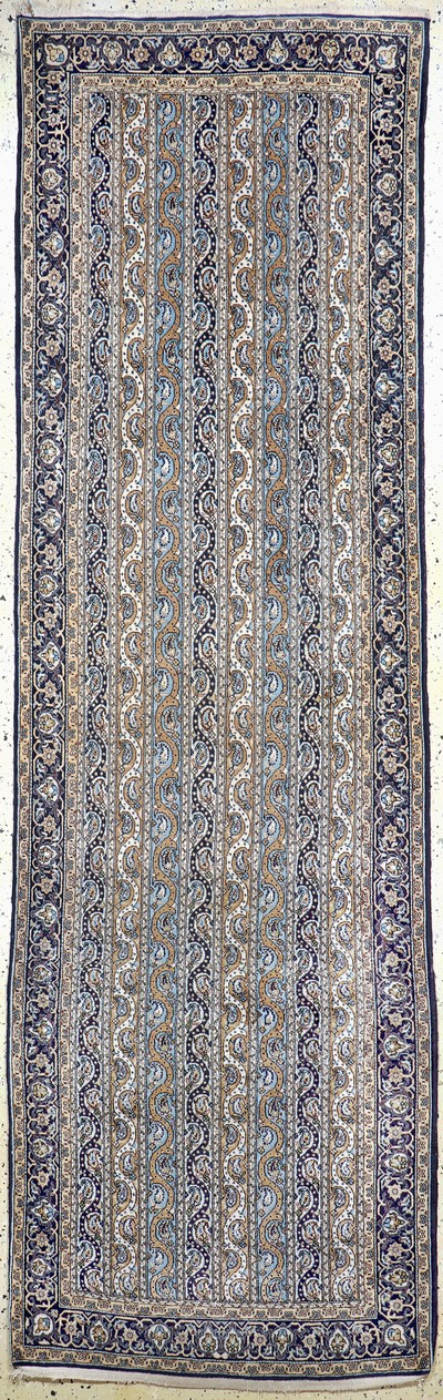 Ghom Kork, Persien, Mitte 20.Jhd, Korkwolleauf Baumwolle, ca. 320 x 100 cm, EHZ: 2