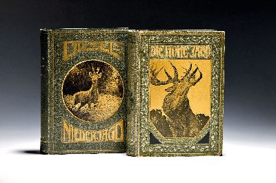 Zwei Bücher zur Jagd: Diezels Niederjagd, 13. Auflage, Prachtausgabe Berlin 1922, reich illustriert, geprägter Leineneinband, sehr guter Zustand; ...
