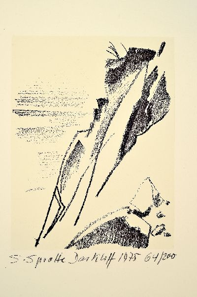 Siegward Sprotte, 1913 Potsdam-2004 Sylt, Konvolut aus 5 Lithographien "Haus in Kampen", 1971, 55x42 cm; "Haus auf Sylt 1973", ...