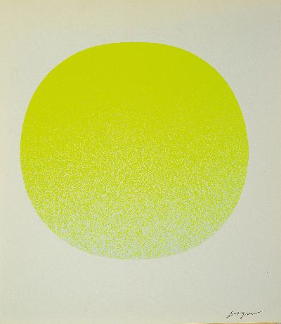 Rupprecht Geiger, 1908-2009, Farbsiebdruck, sign., ca. 29,5x26,3 cm