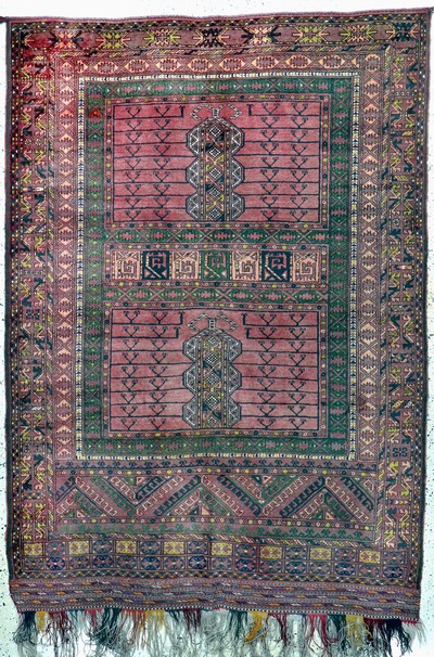 Ersari Engsi, Afghanistan, Anfang 20.Jhd, Wolle auf Wolle, ca. 240 x 170 cm, EHZ: 2
