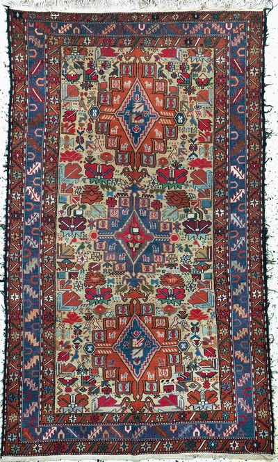 Sumakh, Azerbaijan, Ende 20.Jhd, Wolle auf Baumwolle, ca. 195 x 120 cm, EHZ: 2