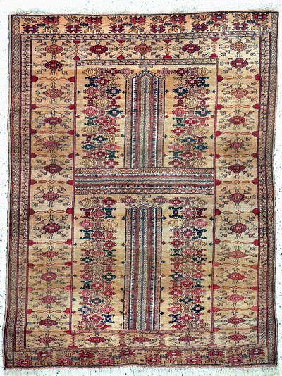 Mauri alt, Afghanistan, Mitte 20.Jhd, Wolleauf Wolle, ca. 190 x 145 cm, EHZ: 2