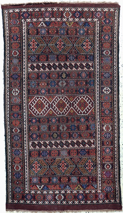 Sumakh alt, Türkei, Mitte 20.Jhd, Wolle aufWolle, ca. 205 x 116 cm, EHZ: 2