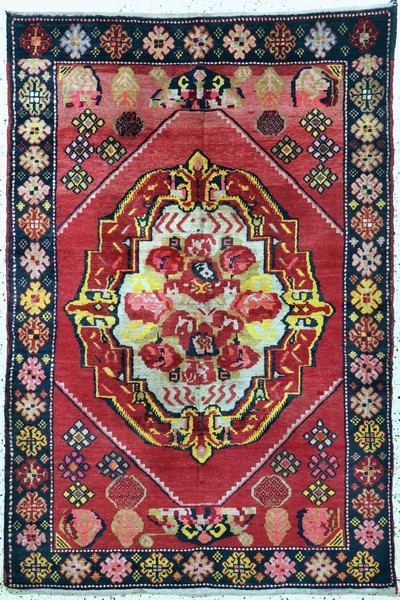 Karabagh antik, Kaukasus, um 1900, Wolle auf Wolle, ca. 205 x 140 cm, EHZ: 2