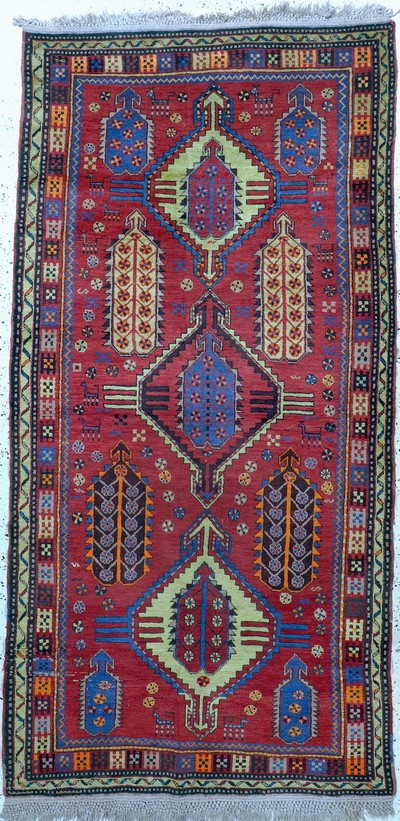 Konya alt, Türkei, Mitte 20.Jhd, Wolle auf Wolle, ca. 240 x 122 cm, EHZ: 2
